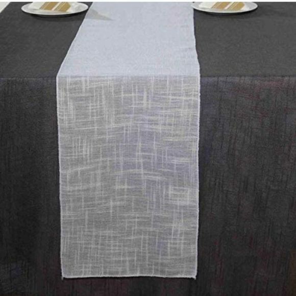 Faux Linen Table Runner 12” x 108” - Picture 1 of 10